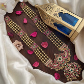 Vriksham Gold Look Alike Jadau Long Neckpiece-J2994